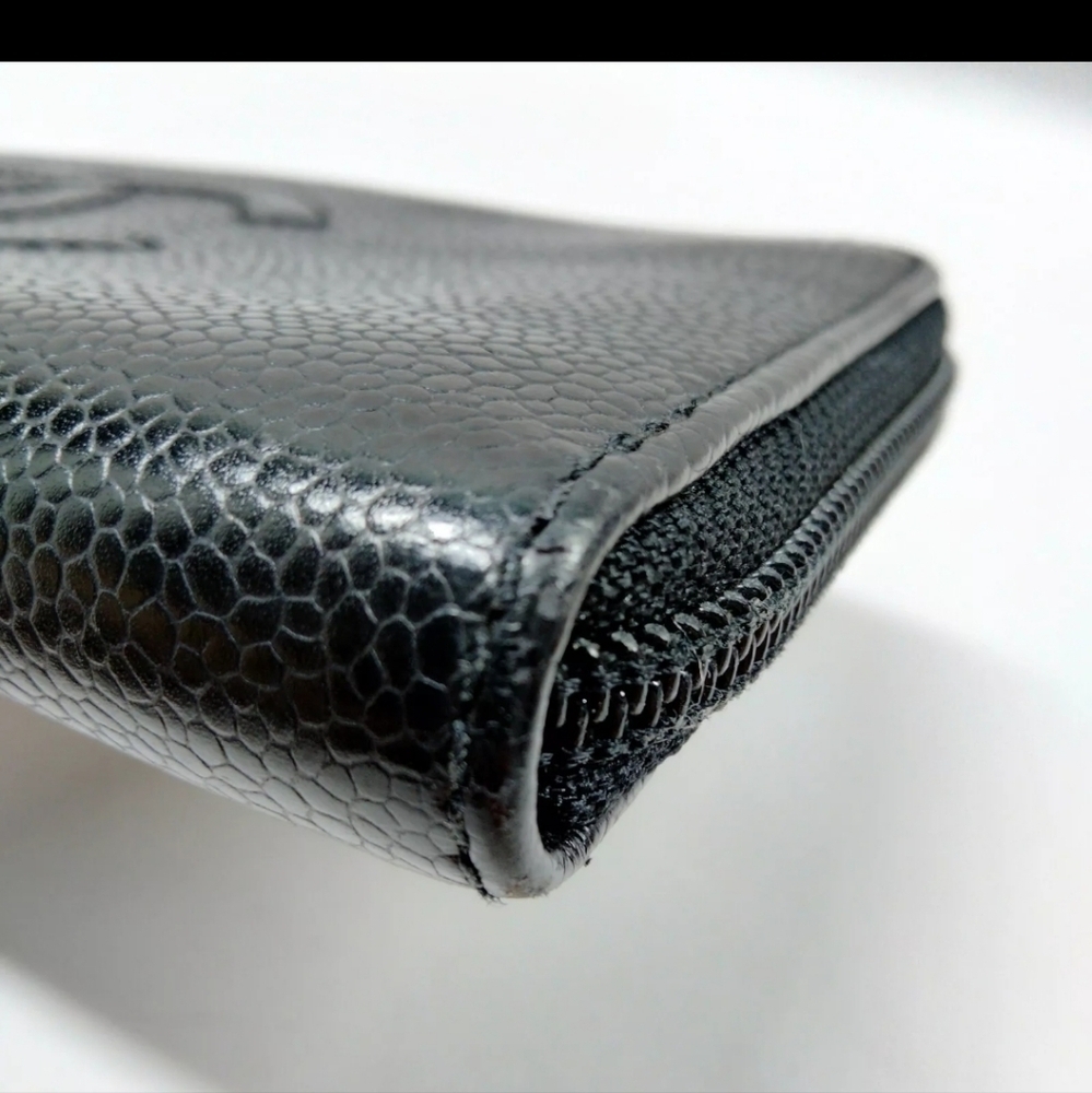 Chanel Long Wallet Black Caviar Skin - Picture 9 of 9